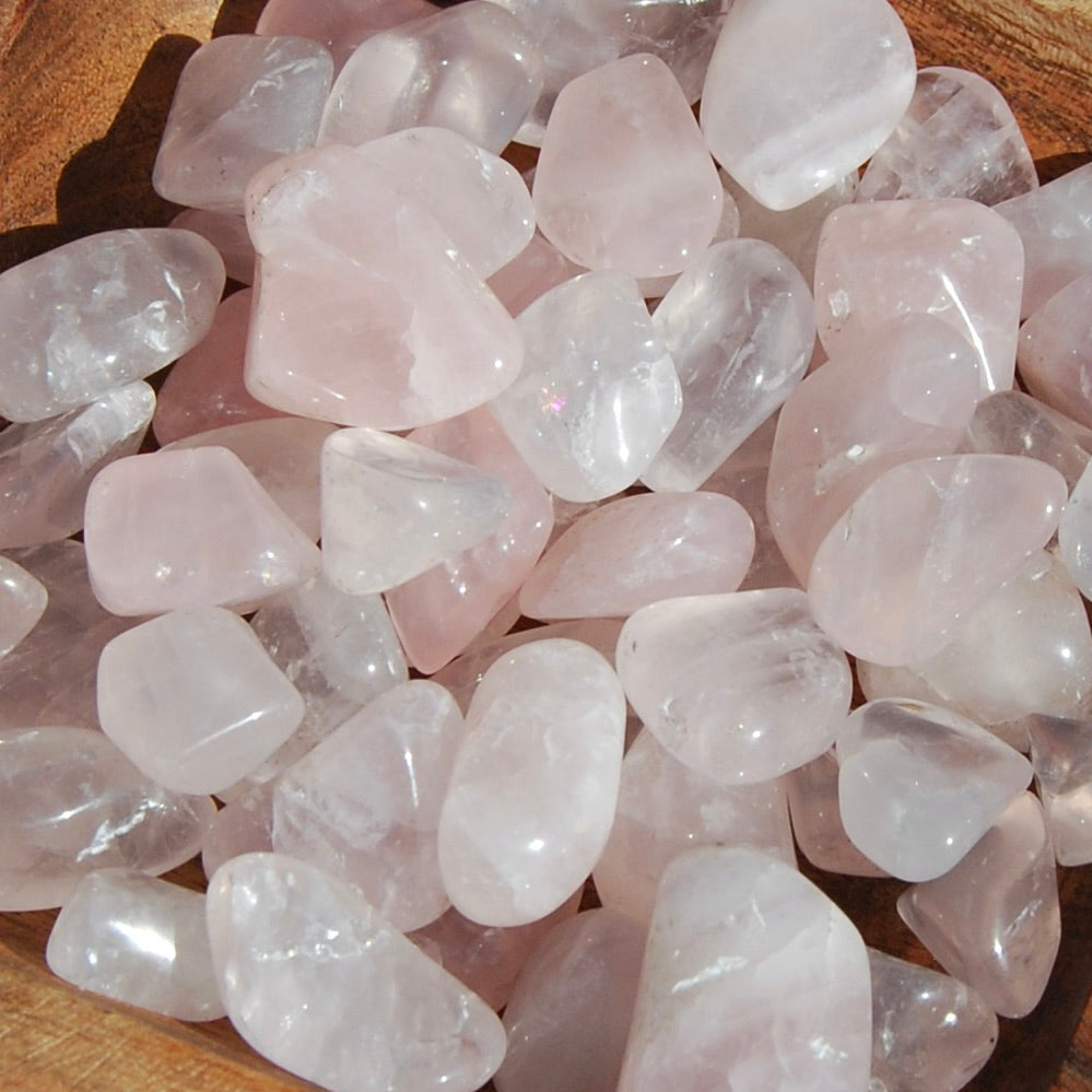 Rose Quartz Crystal Tumbled Stones
