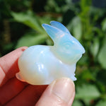Opalite Carved Crystal Rabbit