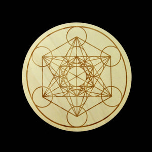 12in Large Wood METATRON'S CUBE Crystal Grid Sacred Geometry 