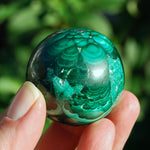 Natural Malachite Crystal Sphere, Congo