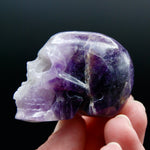 Chevron Dream Amethyst Crystal Skull