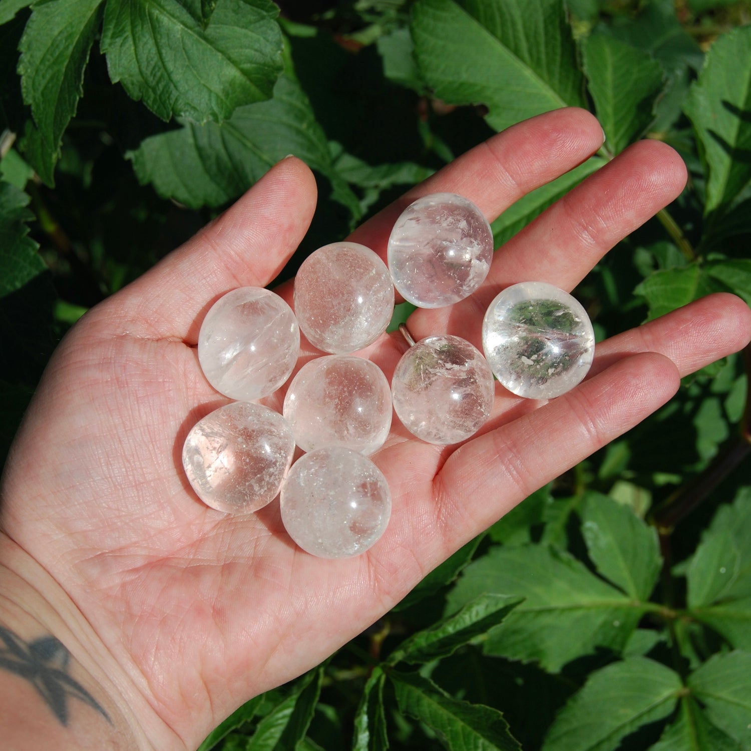 Clear Quartz Crystal Tumbled Stones, Brazil