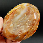 Orbicular Carnelian Agate Carved Crystal Bowl