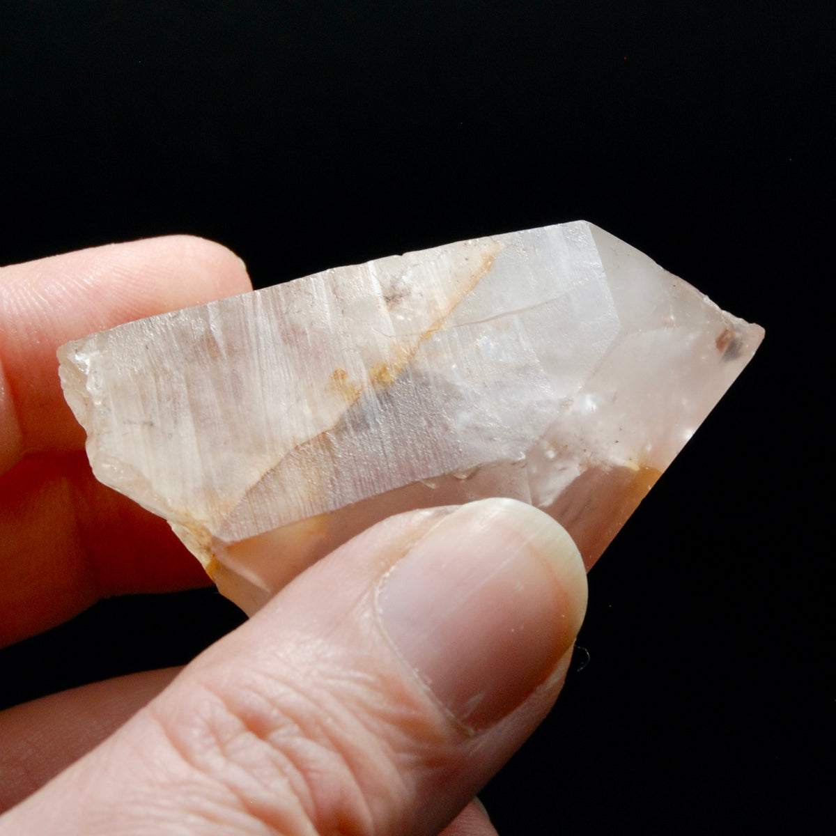 Rare Devic Temple Hematoid Pink Lithium Lemurian Quartz Crystal Starbrary, Brazil