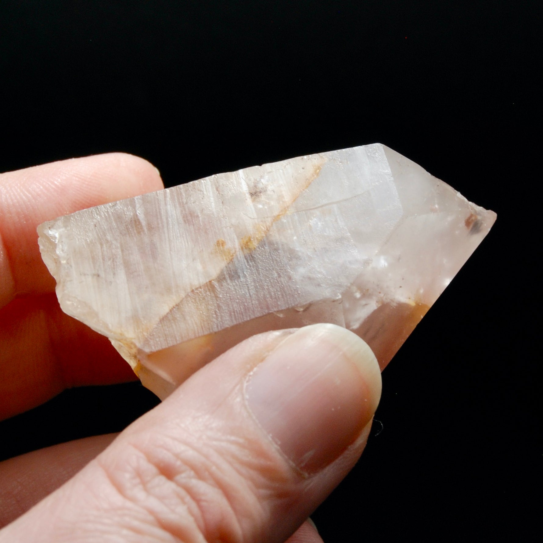 Rare Devic Temple Hematoid Pink Lithium Lemurian Quartz Crystal Starbrary, Brazil