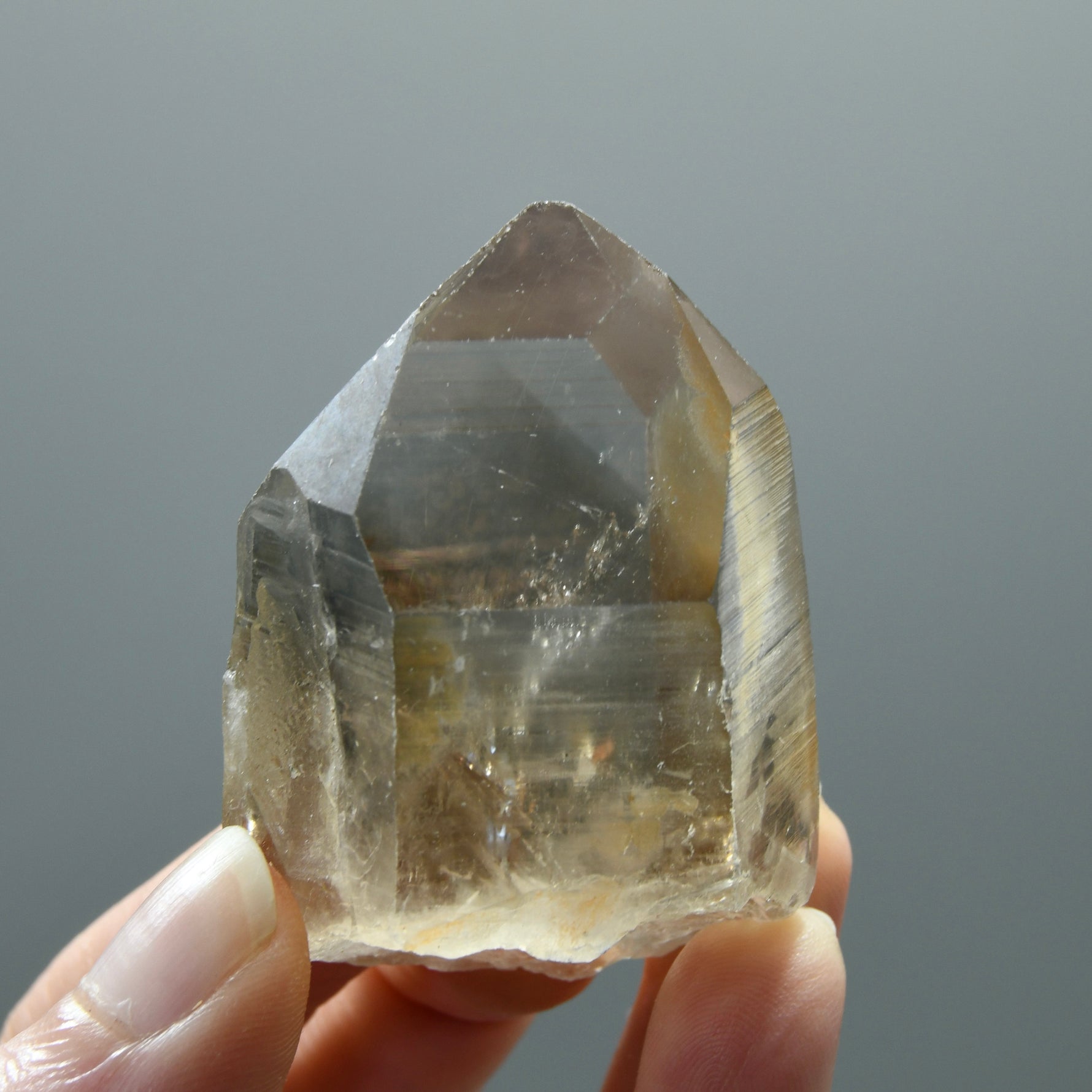 Grounding Smoky Lemurian Seed Quartz Crystal, Brazil
