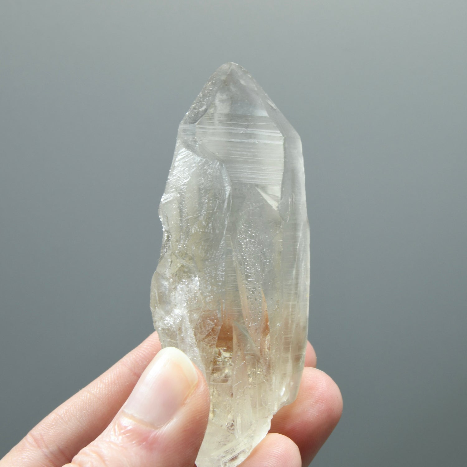Gemmy Portal Smoky Lemurian Seed Quartz Crystal, Brazil