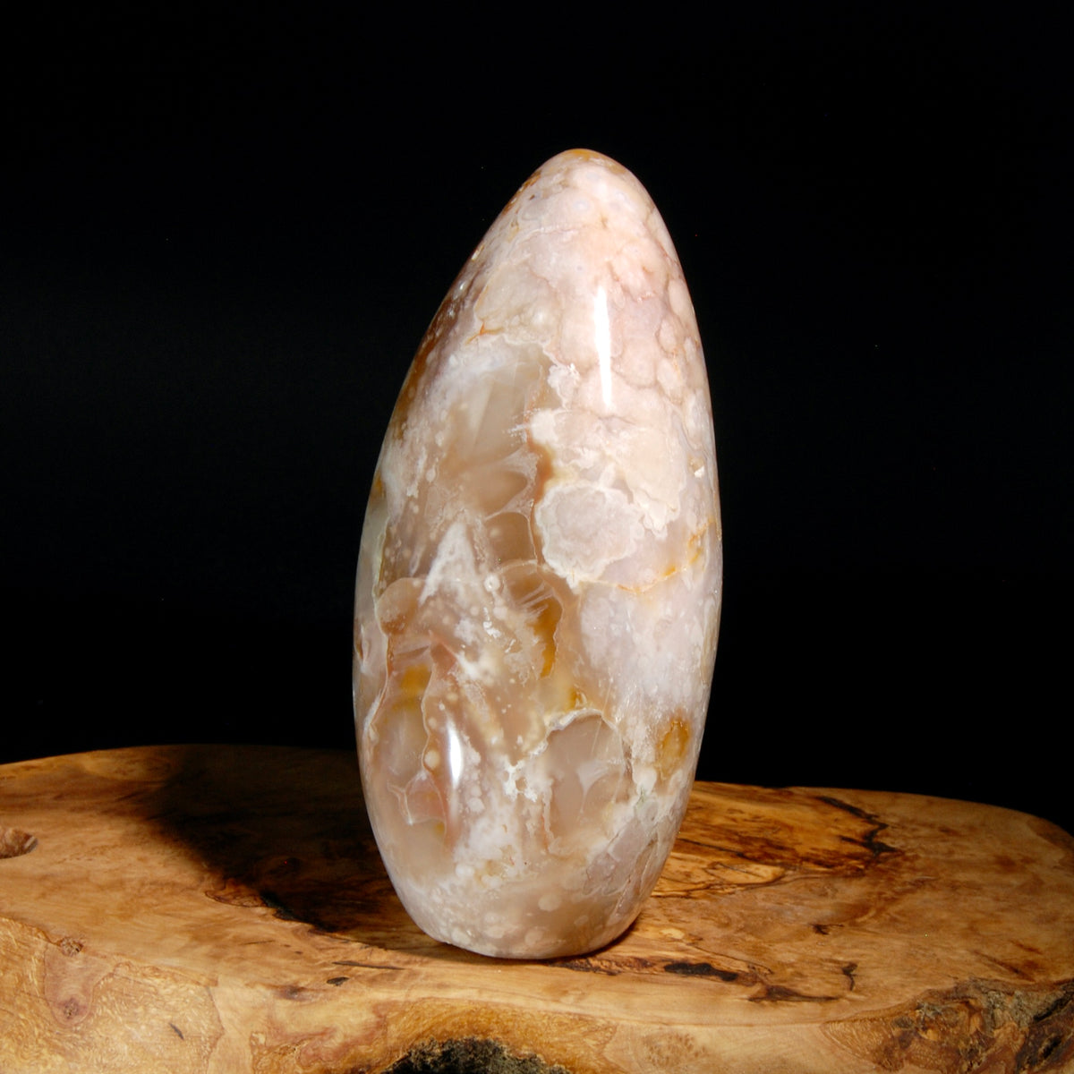 Sakura Flower Agate Crystal Freeform Tower, Pink Lavender Peach Sakura Agate,  Madagascar