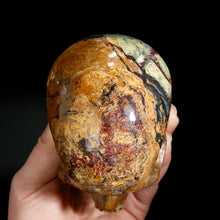 Load image into Gallery viewer, Large Flashy Red Pietersite Carved Crystal Skull
