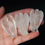 Clear Quartz Carved Crystal Guardian Angel
