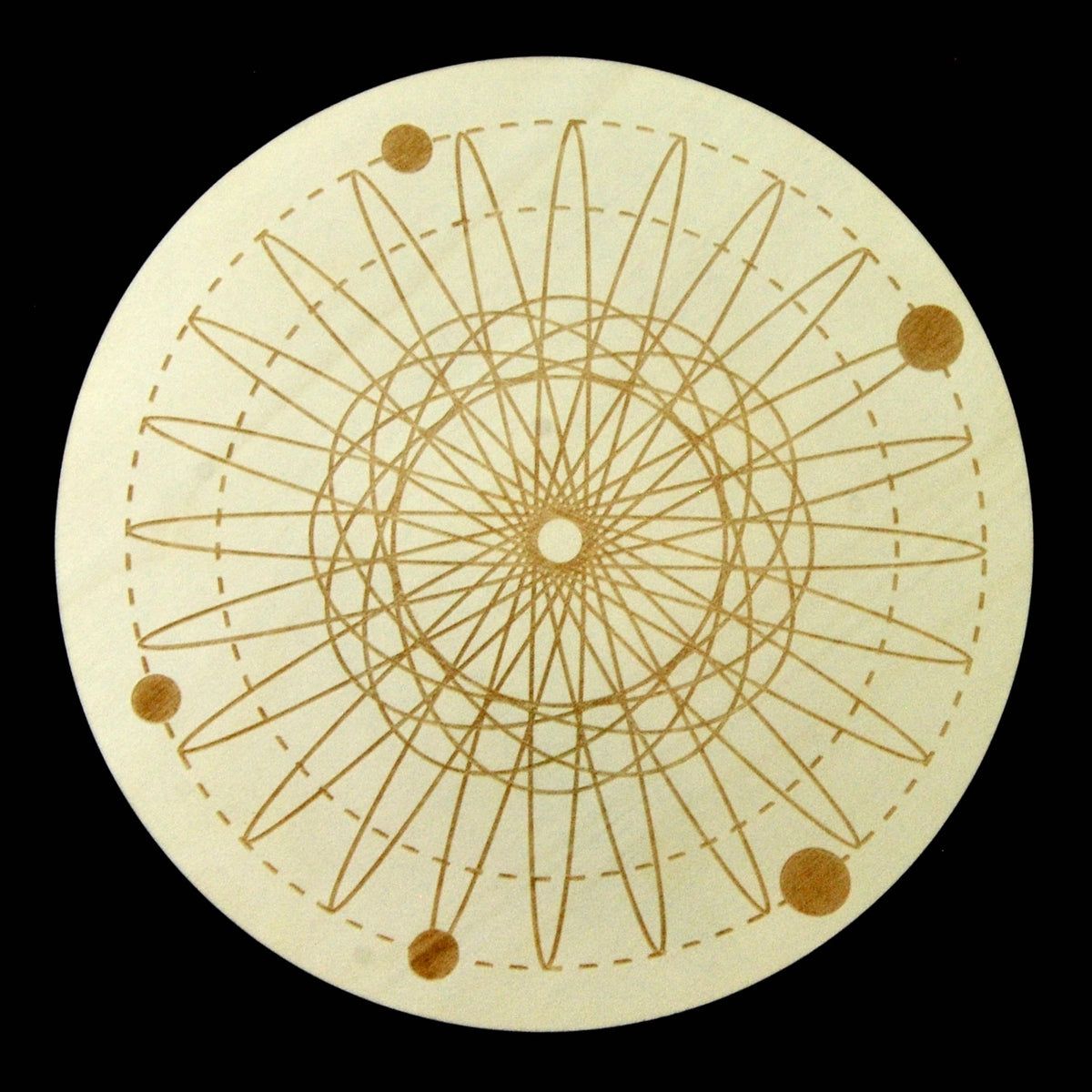 12in Large Wood UNIVERSE Crystal Grid Sacred Geometry