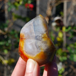 Carnelian Crystal Flame, Carnelian Agate Freeform Tower, Madagascar