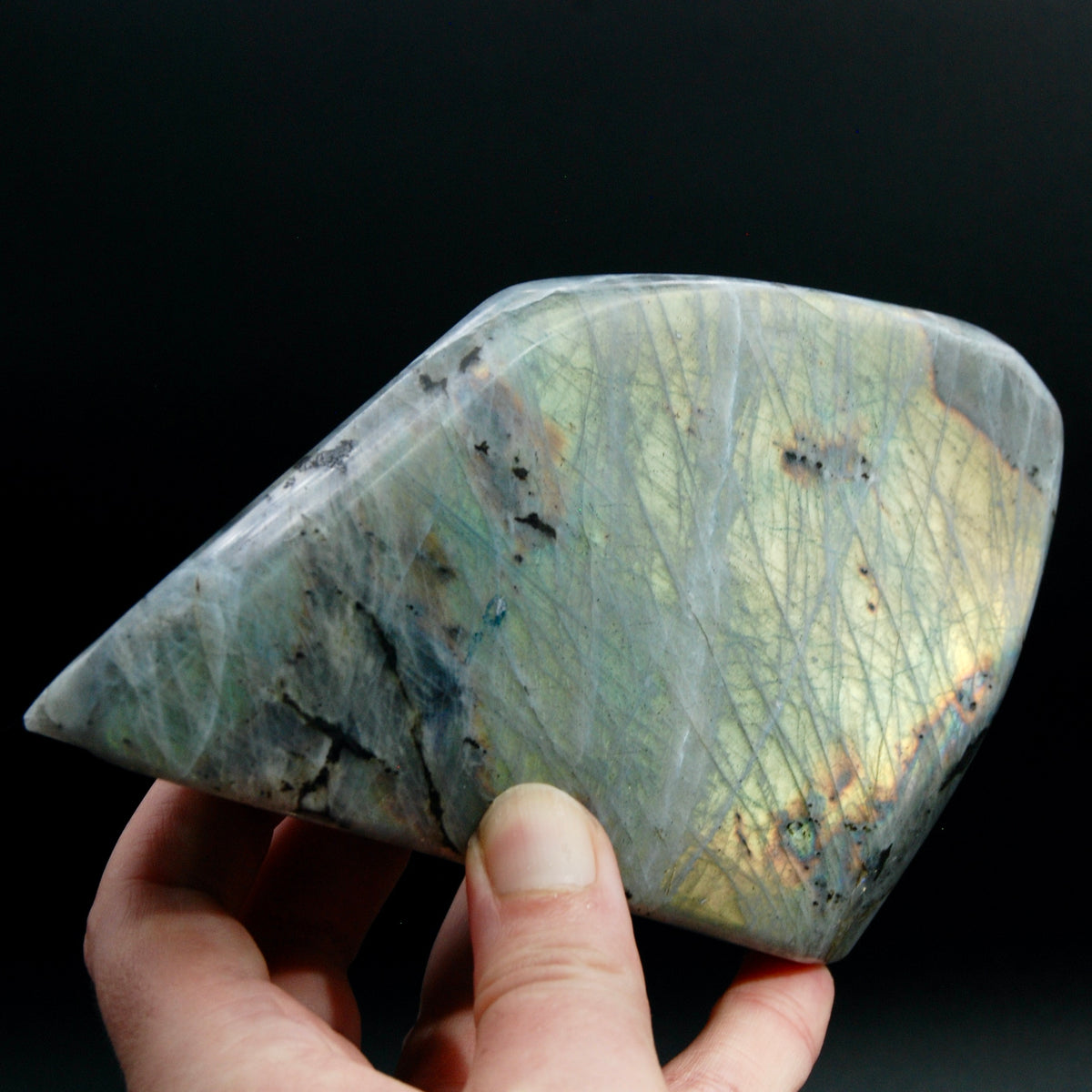 Yellow Labradorite Crystal Freeform Tower