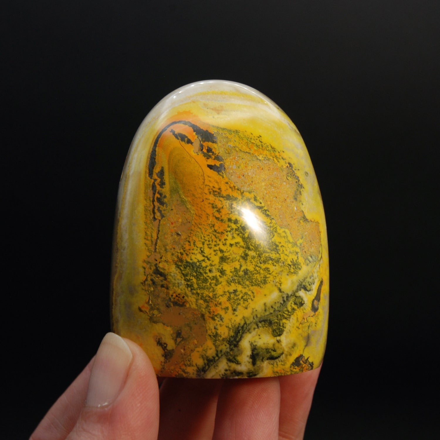 Bumblebee Jasper Crystal Freeform Tower, Indonesia