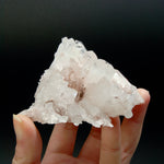 Pink Faden Quartz Crystal Cluster, Colombia