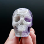 Chevron Dream Amethyst Crystal Skull