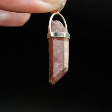 Load image into Gallery viewer, Darkest Purple Dreamsicle Lithium Lemurian Seed Crystal Starbrary Pendant for Necklace, Brazil
