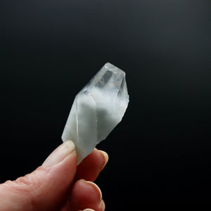 Blue Amphibole Quartz Crystal Freeform, Polished Blue Angel Phantom Quartz, Brazil