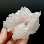 Pink Faden Quartz Crystal Cluster, Colombia