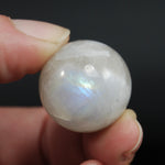 Mini Rainbow Moonstone Crystal Sphere, GUARANTEED Blue Flash, 15mm 20mm 25mm