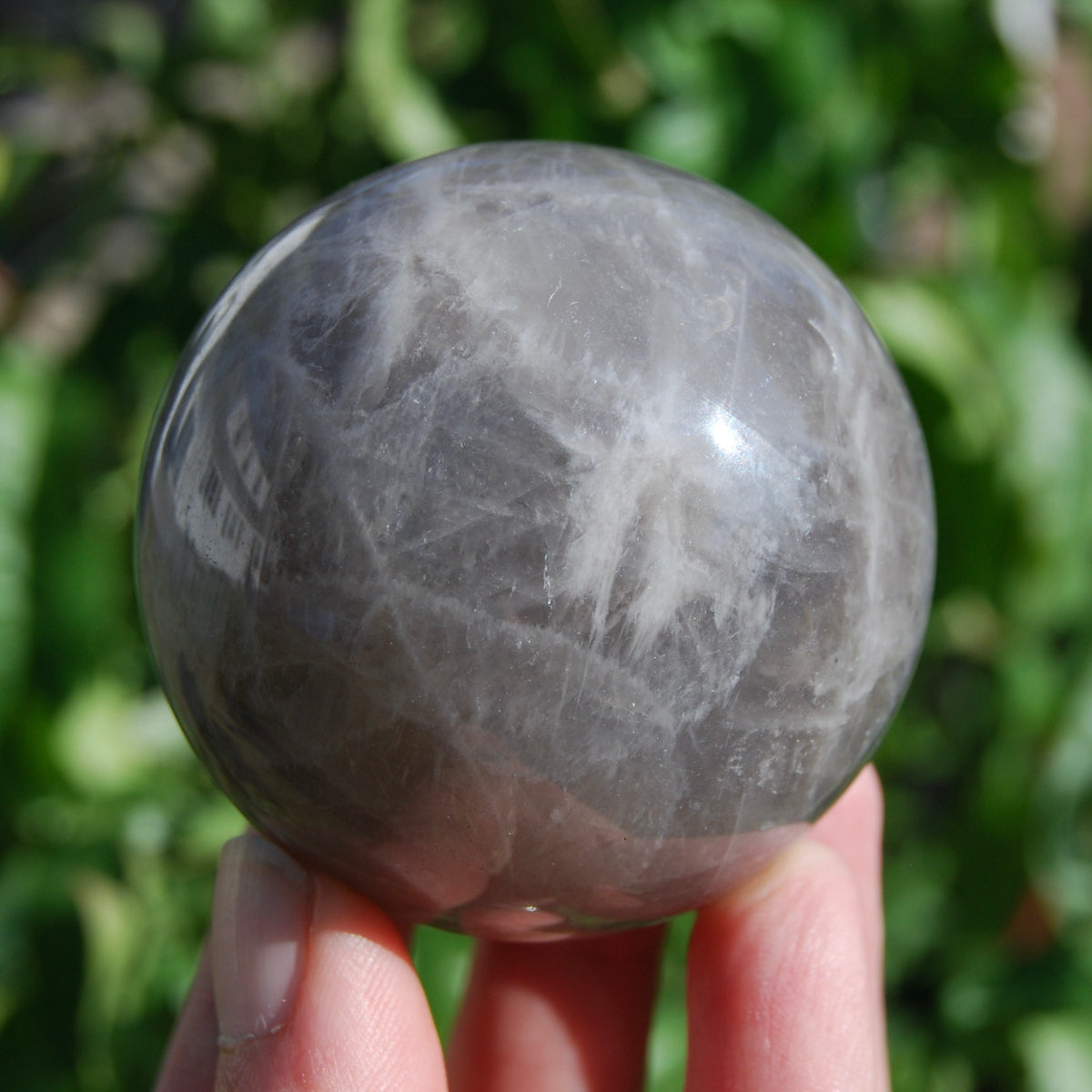Blue Rose Quartz Crystal Sphere