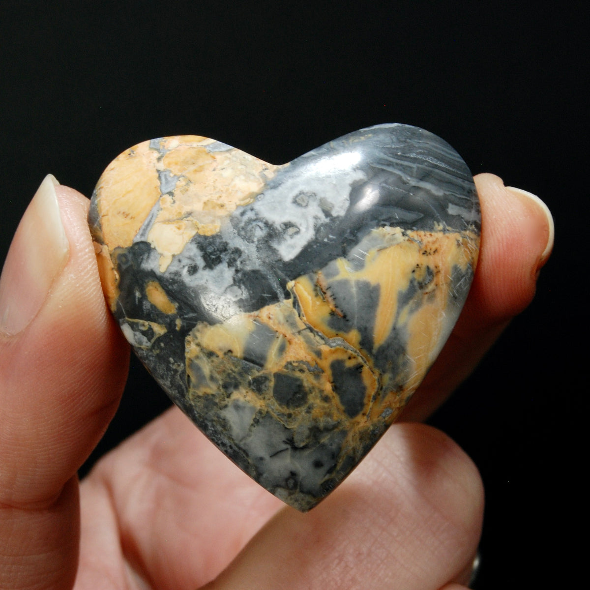 Maligano Jasper Heart, Healing Crystals, Indonesia