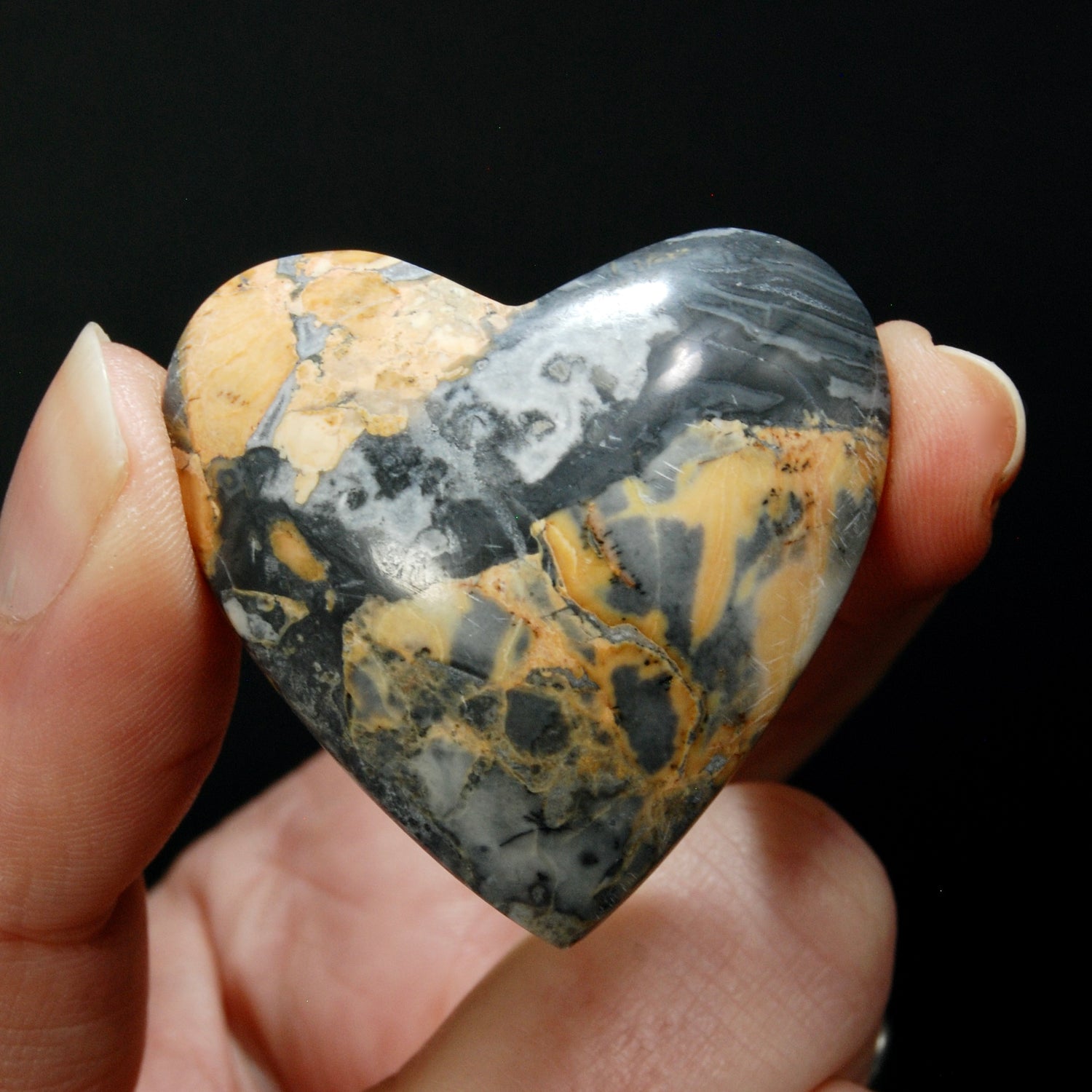 Maligano Jasper Heart, Healing Crystals, Indonesia