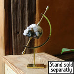 Carved Crystal Skull Realistic Gemstone Carving with stand