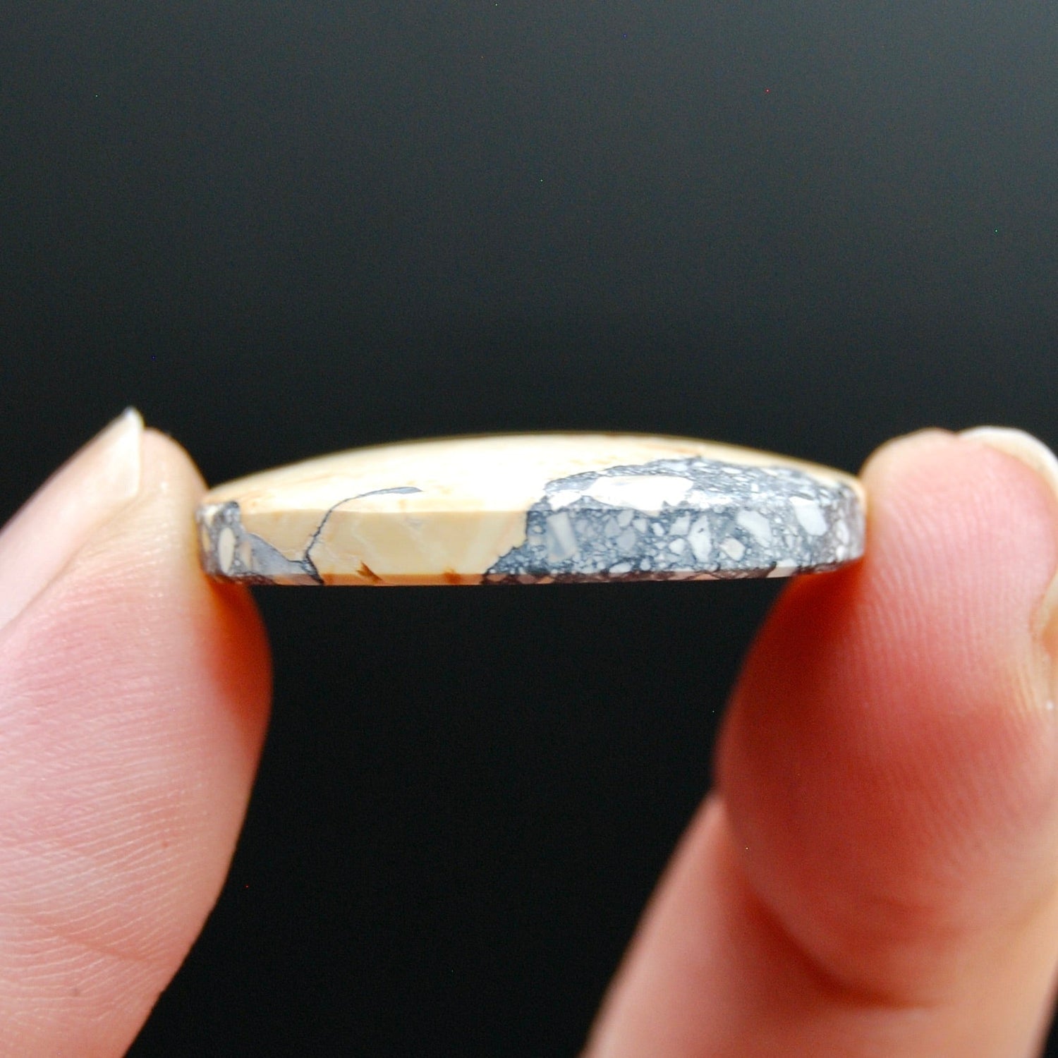 Scenic AAA Maligano Jasper Cabochon Teardrop, Indonesia