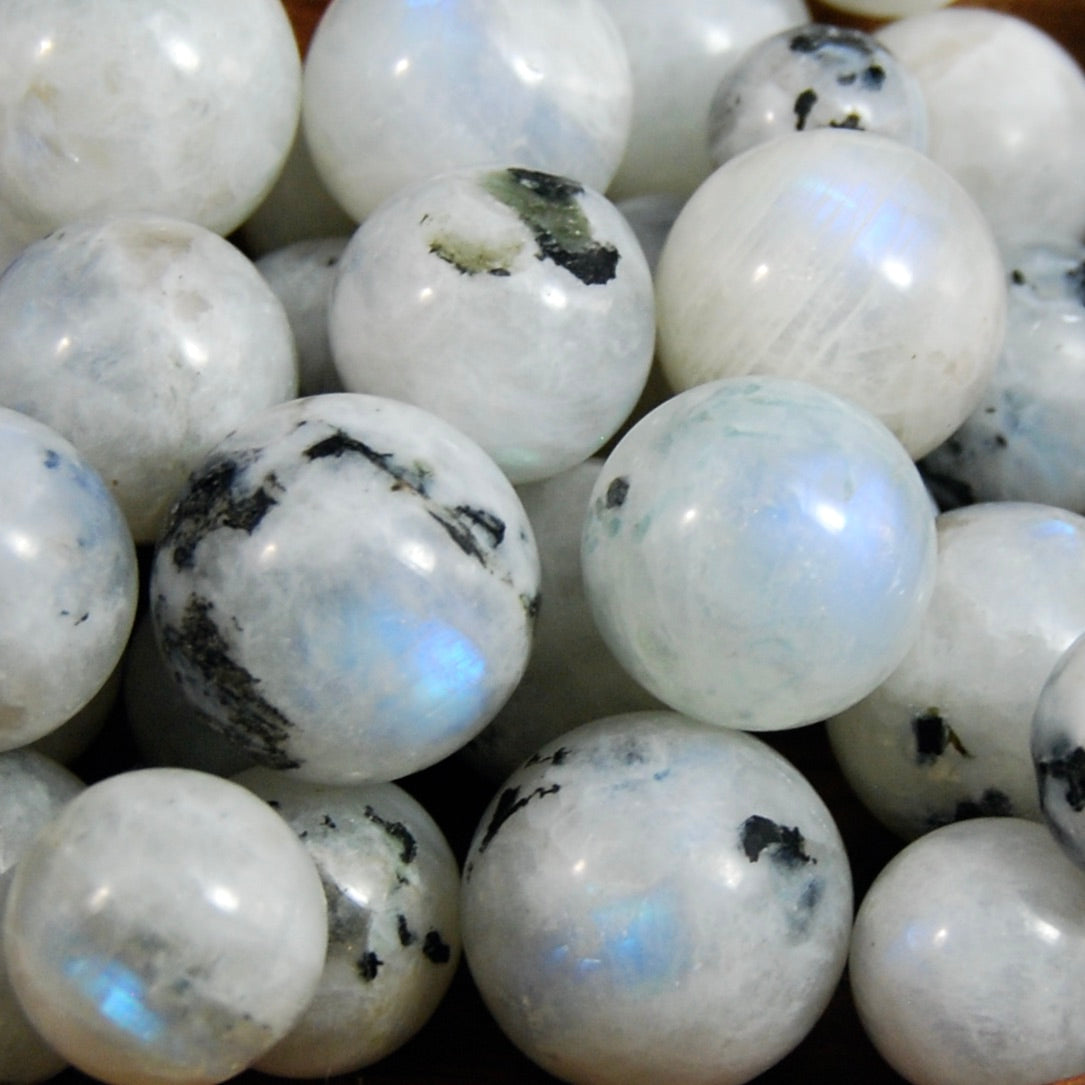 Mini Rainbow Moonstone Crystal Sphere