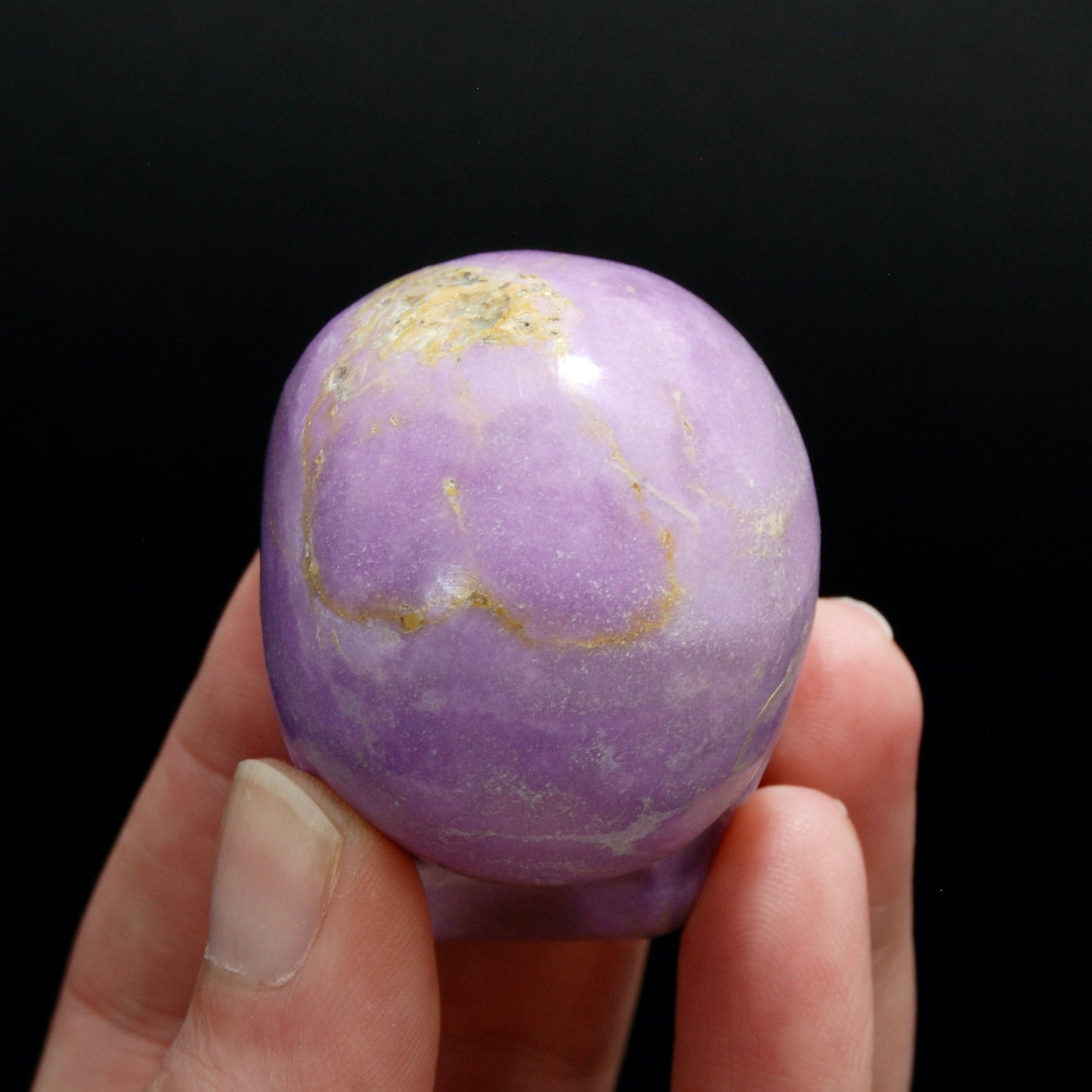 AAA Lavender Phosphosiderite Carved Crystal Skull, Peru