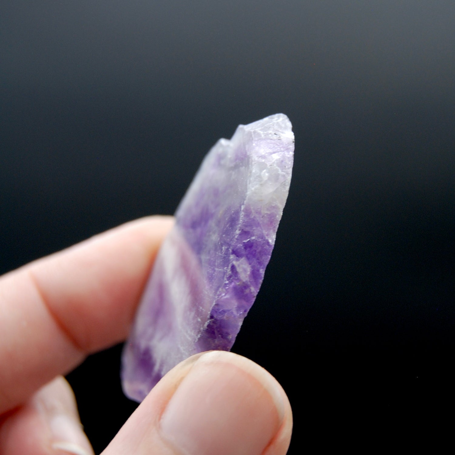 Chevron Amethyst Quartz Crystal Slice, Zambia