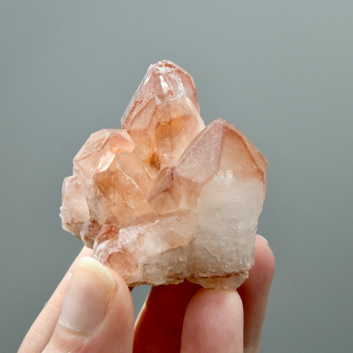 ET Strawberry Pink Scarlet Temple Lemurian Quartz Crystal Cluster, Serra do Cabral, Brazil