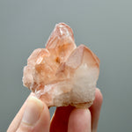 ET Strawberry Pink Scarlet Temple Lemurian Quartz Crystal Cluster, Serra do Cabral, Brazil