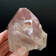 Load image into Gallery viewer, Large Tantric Twin Trigonic Record Keeper Pink Lithium Lemurian Quartz Crystal Dreamsicle Starbrary, Brazil
