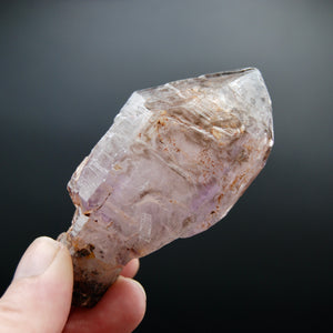 Elestial Amethyst Quartz Crystal Scepter, Chiredzi Amethyst, Zimbabwe