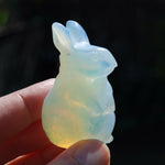 Opalite Carved Crystal Rabbit
