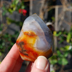Carnelian Crystal Flame, Carnelian Agate Freeform Tower, Madagascar