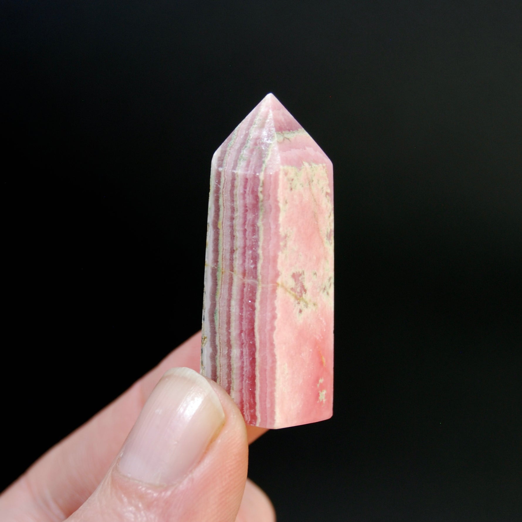 Genuine Rhodochrosite Crystal Tower, Argentina