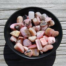 Load image into Gallery viewer, Peruvian Pink Opal Tumbled Stones, XS Pink Andean Opal Crystals, Peru
