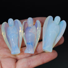 Load image into Gallery viewer, Opalite Carved Crystal Guardian Angel
