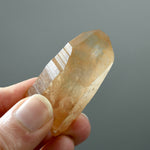 Record Keeper Tantric Twin Pink Shadow Smoky Scarlet Temple Lemurian Seed Quartz Crystal, Serra do Cabral, Brazil