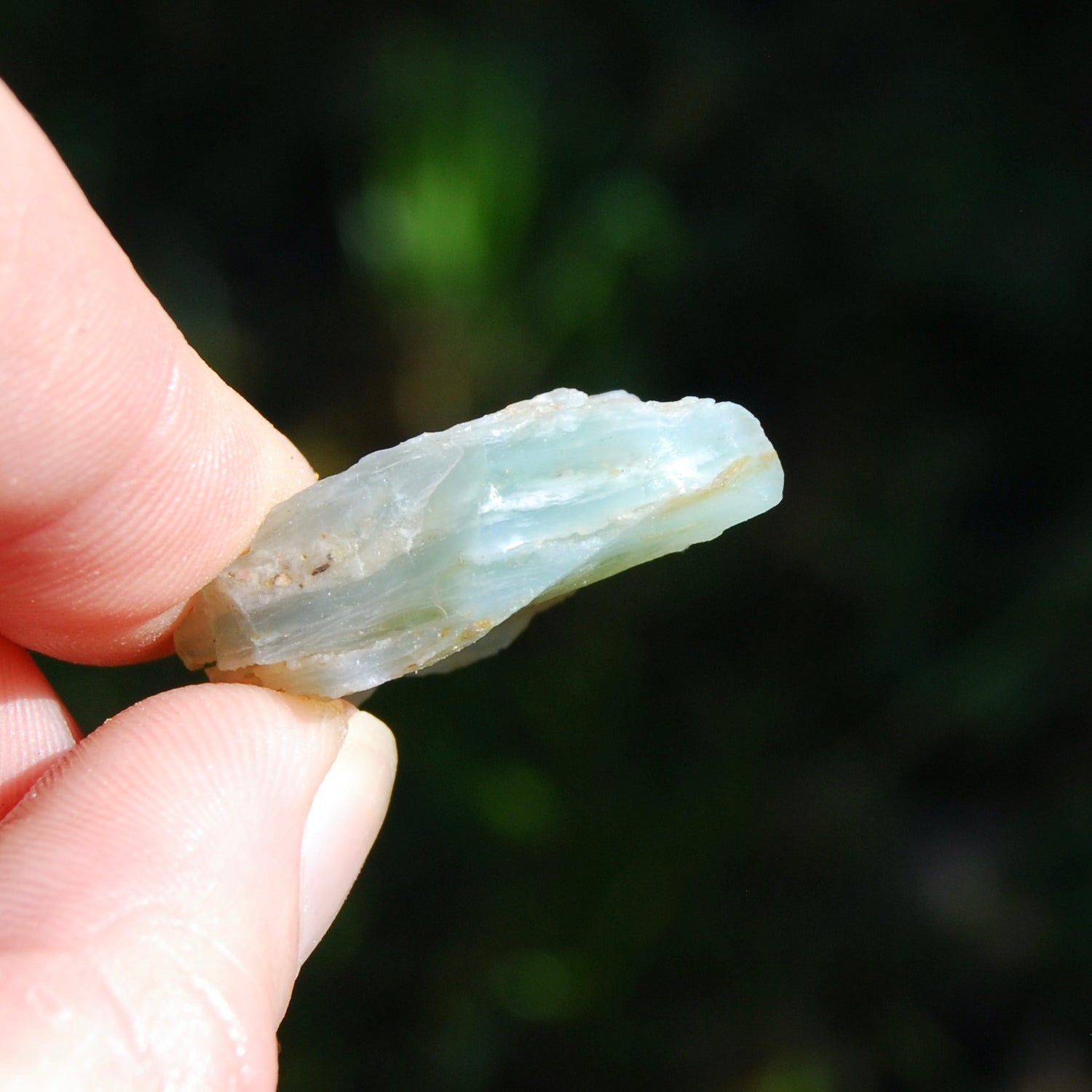 Blue Andean Opal, Raw Blue Peruvian Opal Crystal, Peru