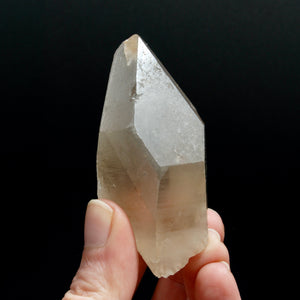 Isis Face Record Keeper Pink Shadow Smoky Scarlet Temple Lemurian Seed Quartz Crystal, Serra do Cabral, Brazil