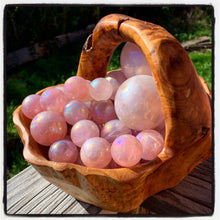 Load image into Gallery viewer, Angel Aura Rose Quartz Crystal Spheres Many Sizes
