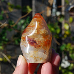 Carnelian Crystal Flame, Carnelian Agate Freeform Tower, Madagascar
