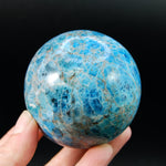 Large Blue Apatite Crystal Sphere, Madagascar