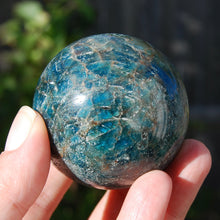 Load image into Gallery viewer, Blue Apatite Crystal Sphere
