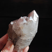 Load image into Gallery viewer, ET Soulmate Isis Face Pink Lithium Lemurian Quartz Crystal Starbrary Specular Hematite, Brazil
