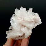 Pink Faden Quartz Crystal Cluster, Colombia